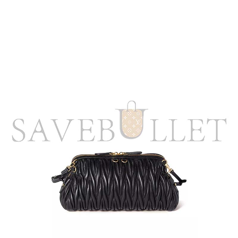 MIU MIU CAPRICE SHOULDER BAG IN MATELASSÉ NAPPA LEATHER 5BF130 (28*14.5*10cm)